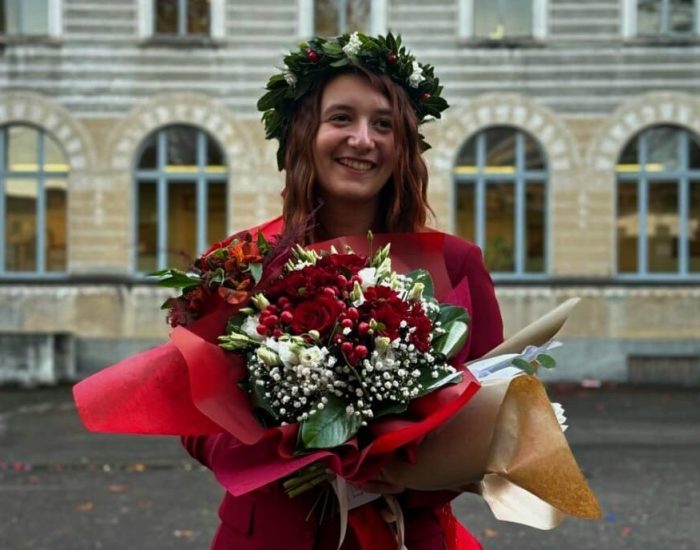 Silvia Degiorgis il giorno della laurea