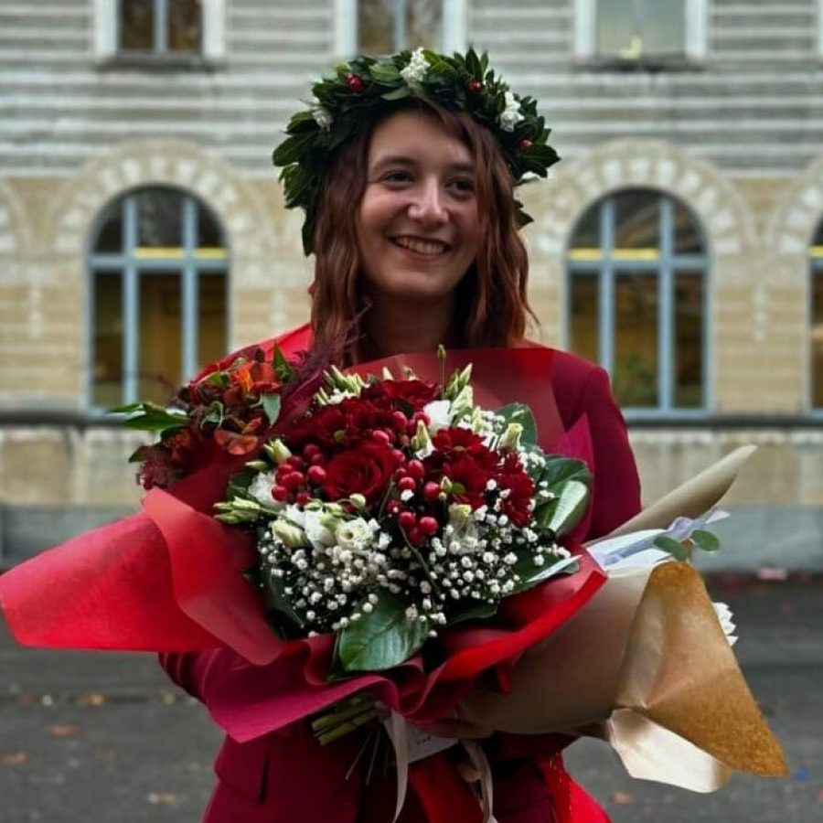 Silvia Degiorgis il giorno della laurea