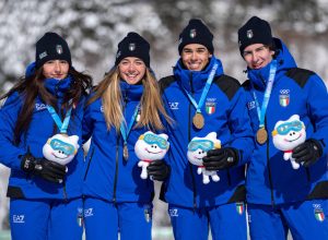Staffetta biathlon olimpiadi giovanili Credits OIS Thomas Lovelock