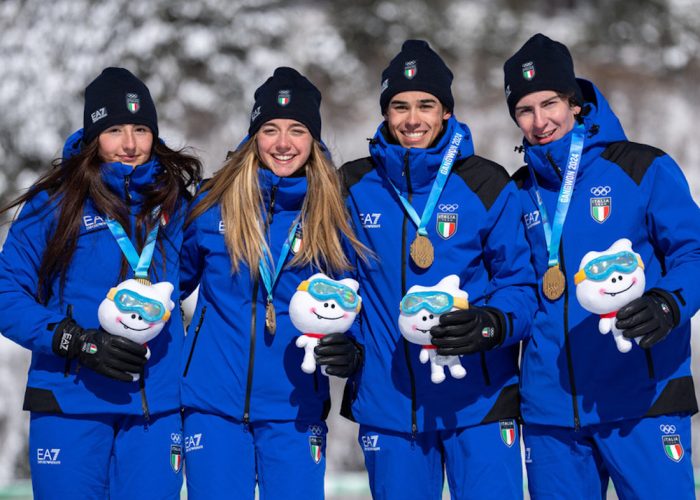 Staffetta biathlon olimpiadi giovanili Credits OIS Thomas Lovelock