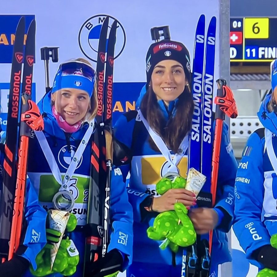 Staffetta italiana biathlon secondo posto