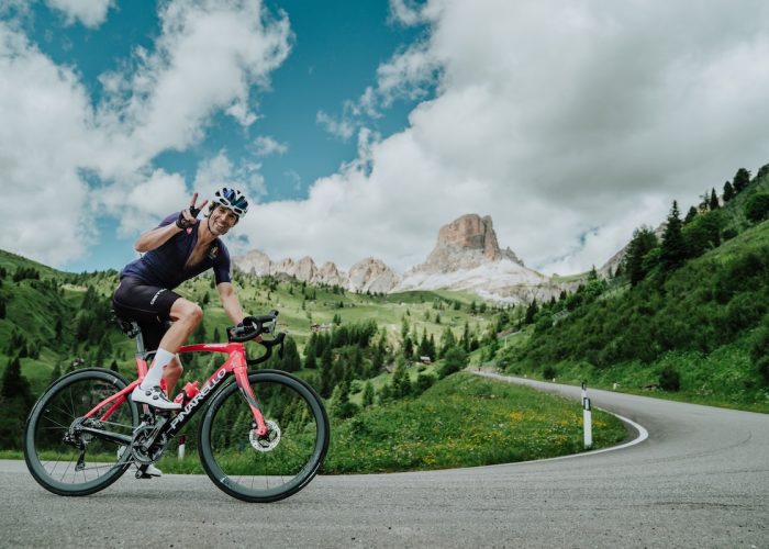 Hervé Barmasse in "Supermaratona". La salita al Giau - Photo Valentina Celest