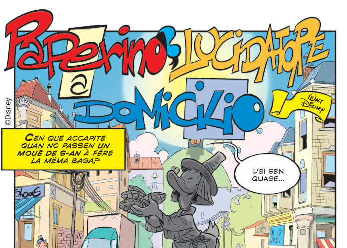 Il numero 3660 di Topolino in patois