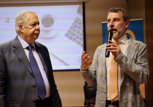 Pietro Passerin D'Entrèves e Patrik Vesan. presidentre e segretario della Fondazione comunitaria della Valle d'Aosta