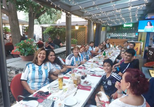 Tifosi argentini Aosta