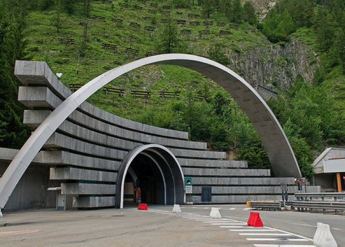 Tunnel Monte Bianco entata Ita