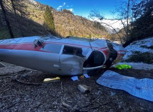 Ultraleggero caduto a Champorcher