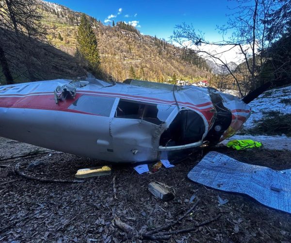 Ultraleggero caduto a Champorcher