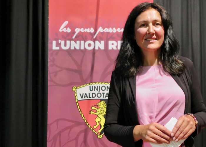 Cristina Machet, Presidente dell'Union Valdôtaine