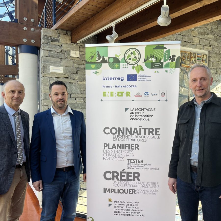 Joël BAUD GRASSET – Président du SYANE - Syndicat des énergies et du numérique en Haute-Savoie Gabriel DIEMOZ – Président de l’Unité des Communes valdôtaines Grand-Combin Hervé Villard – CCVCMB Communauté de Communes de la Vallée de Chamonix Mont Blanc – Vice-président en charge de la transition écologique et énergétique