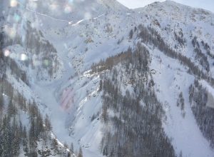 Valanga sul Canale del Vesses