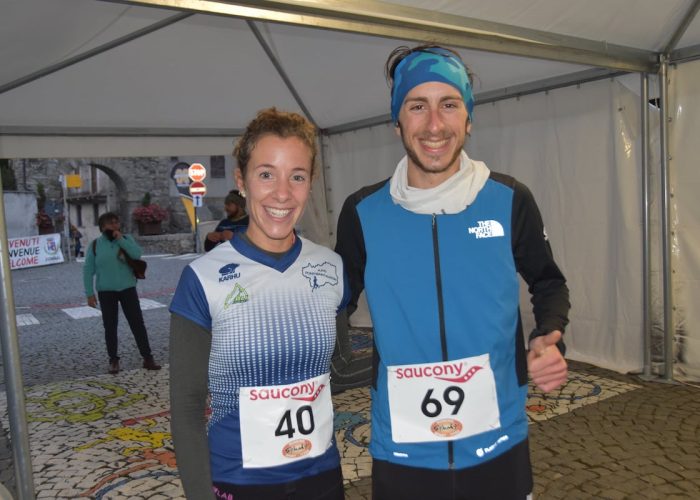 Valeria Poli e Henri Aymonod vincitori Speed Tour di Pramotton foto APD Pont Saint Martin