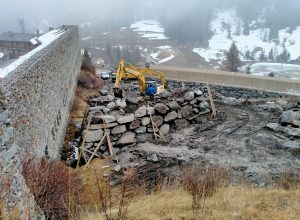 Strada regionale Valgrisenche, frane, lavori stradali