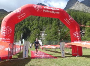 L'arrivo del Valsavarenche Trail Sauvage