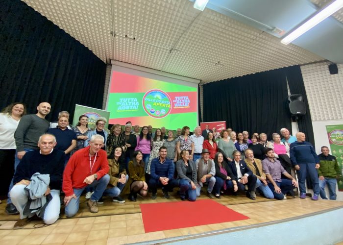VdA Aperta comizio chiusura tutti i candidati