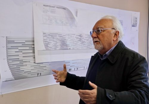 Bruno Milanesio all'epoca della presidenza della NUV.