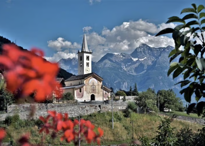 Vista su Roisan Foto Comune di Roisan