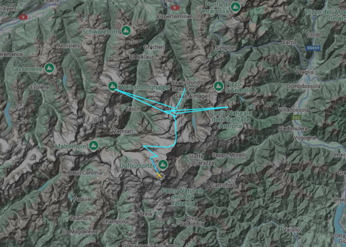Volo Monte Rosa