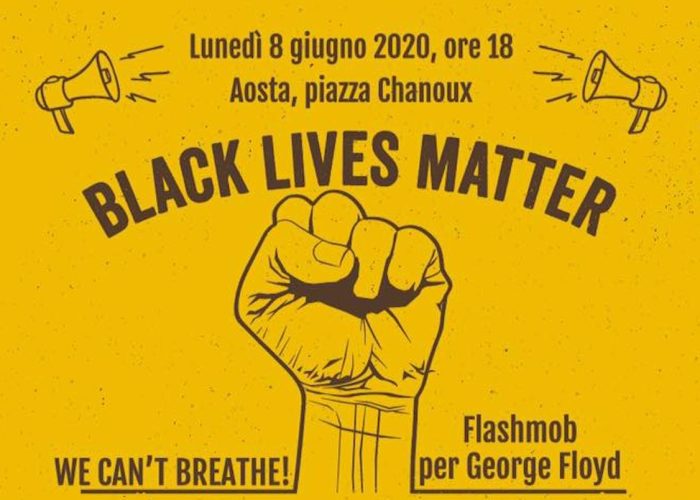 We can't breathe - il flashmob di Rete antirazzista VdA