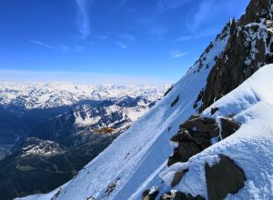L'Intervento del Soccorso Alpino Valdostano sull'Aiguille di Entrèves