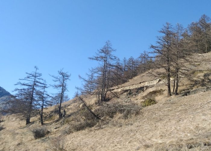 Il luogo dove è precipitato il parapendio