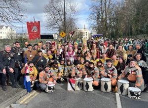 La delegazione del Carnevale storico di Verrès a Killarney, in Irlanda, per il Saint Patrick’s Day