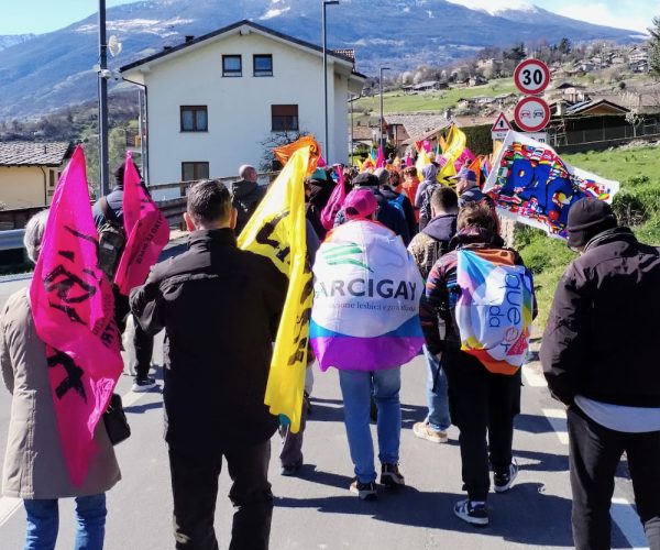 Corteo Libera da Saint-Christophe a Quart