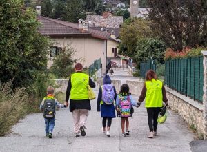 Il servizio pedibus a Quart