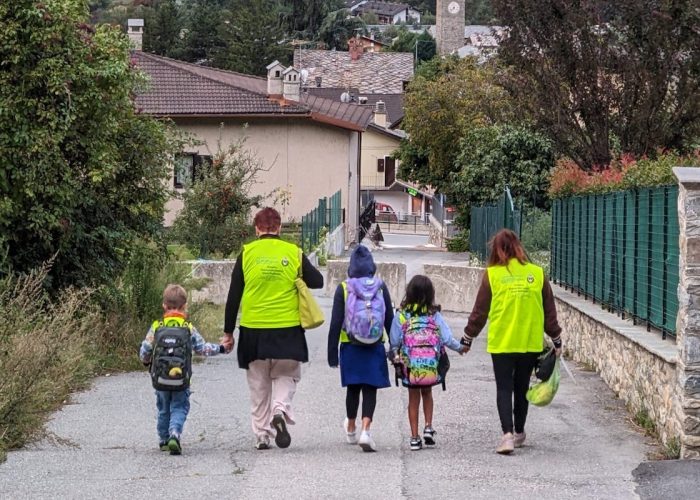 Il servizio pedibus a Quart