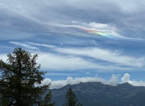 La nube iridescente a Fontainemore