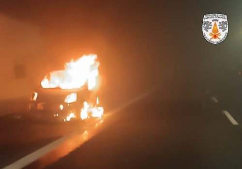 L'incendio nella galleria di Leverogne