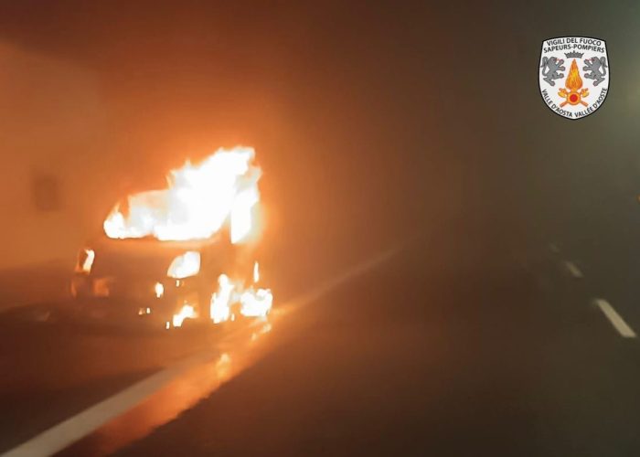 L'incendio nella galleria di Leverogne
