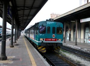 L'ultimo viaggio del treno sulla ferrovia Aosta-Pré-Saint-Didier, nel 2015