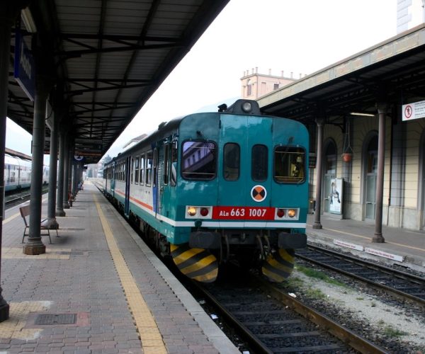 L'ultimo viaggio del treno sulla ferrovia Aosta-Pré-Saint-Didier, nel 2015
