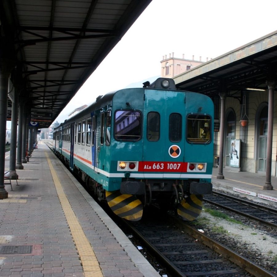 L'ultimo viaggio del treno sulla ferrovia Aosta-Pré-Saint-Didier, nel 2015