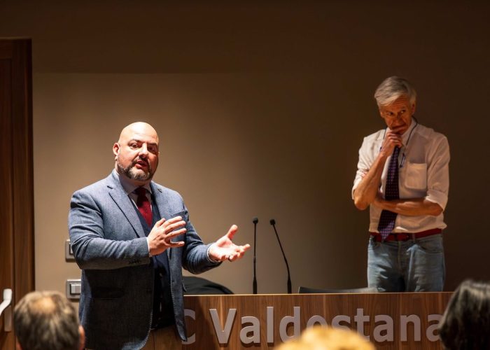L'assessore alla Sanità Carlo Marzi ed il direttore sanitario dell'Usl Mauro Occhi