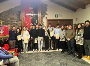 La consegna della maturità civica ai diciottenni di Montjovet