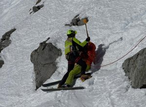 Recupero freeride Punta Helbronner
