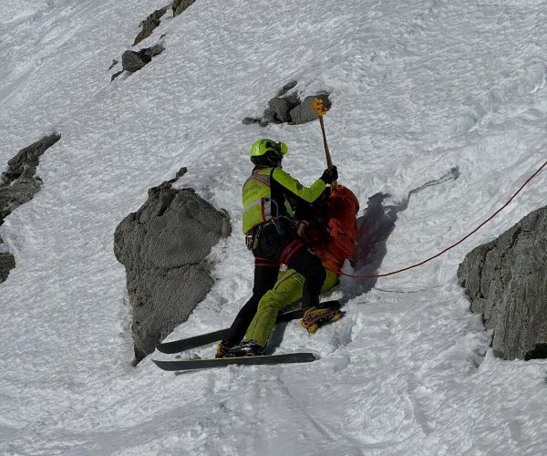 Recupero freeride Punta Helbronner
