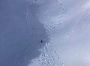 Valanga nei pressi del colle Malatrà