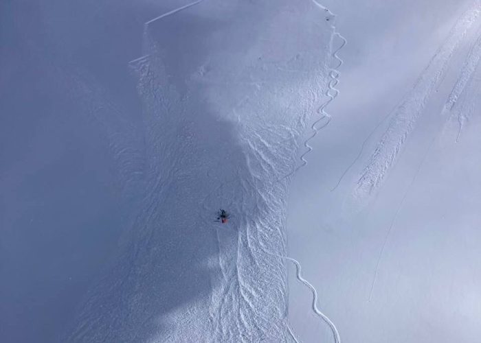 Valanga nei pressi del colle Malatrà