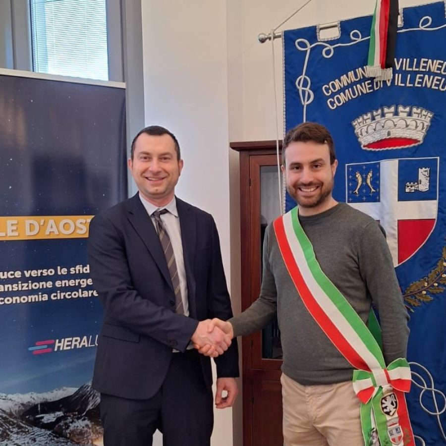 L'accordo tra Hera ed il Comune di Villeneuve per l'illuminazione pubblica