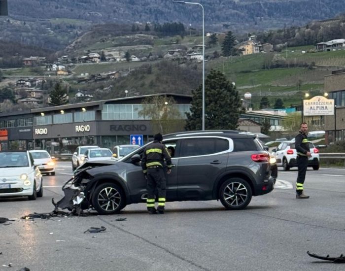 L'incidente stradale a Saint-Christophe