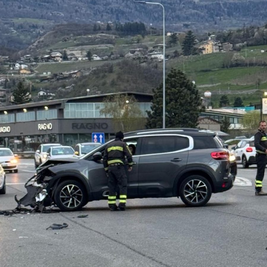 L'incidente stradale a Saint-Christophe
