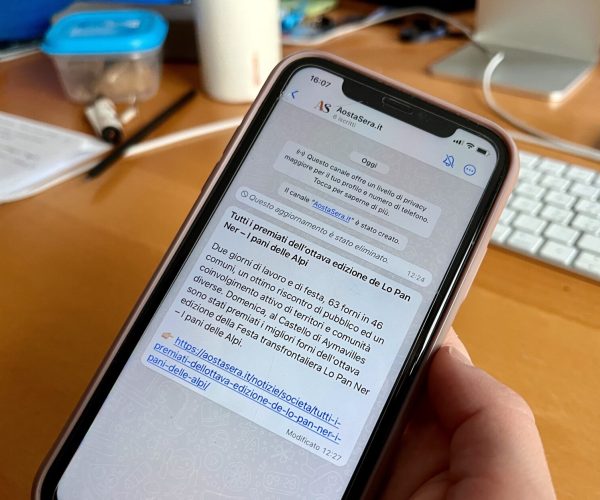 Canale Whatsapp AostaSera
