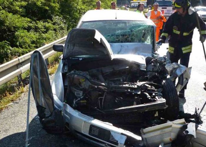 L'auto coinvolta nell'incidente