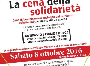 cena della solidarietà Fénis