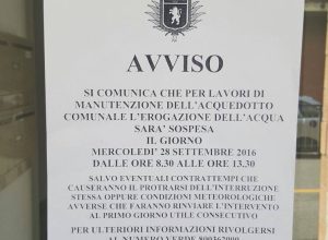 Acquedotto in perdita in Corso Lancieri