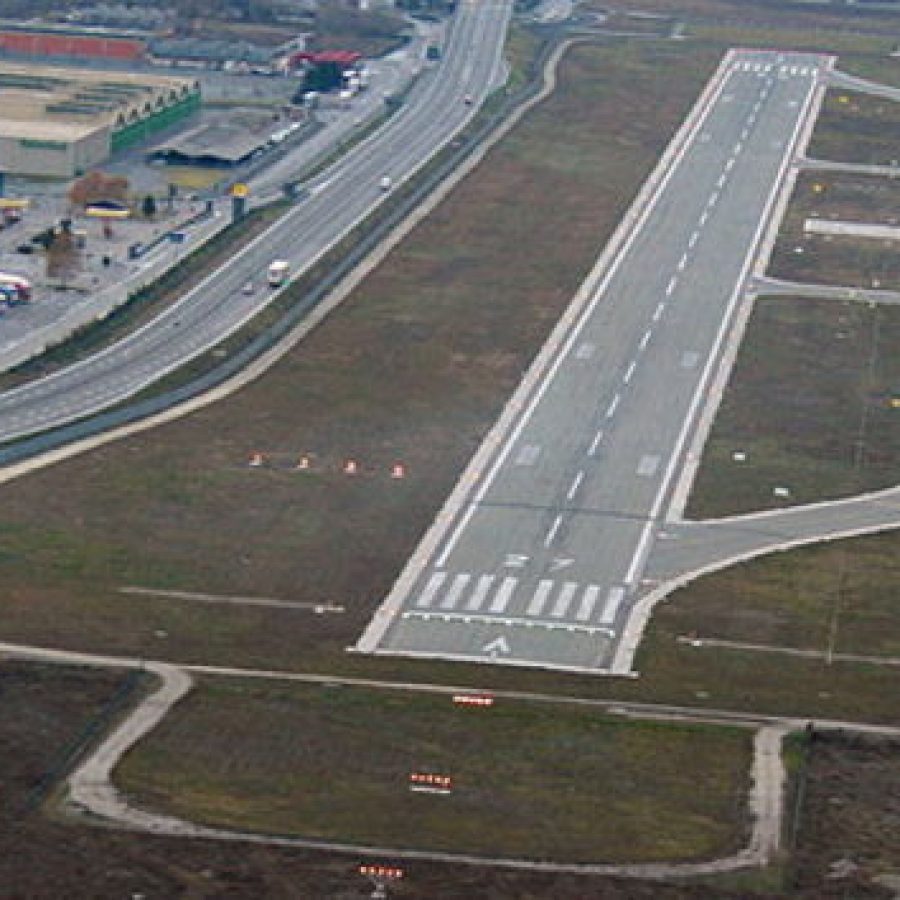 L'aeroporto Corrado Gex di Saint-Christophe