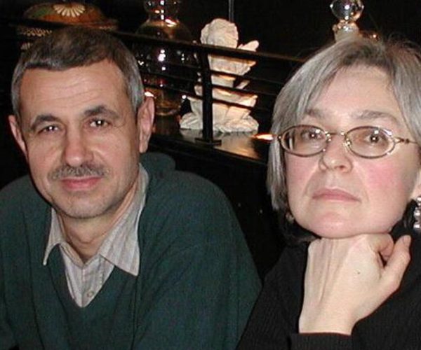 Paolo Bergamaschi con Anna Politkovskaja